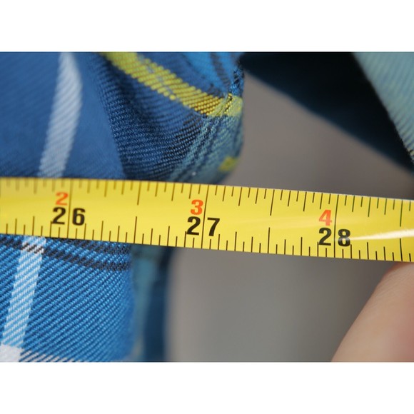 Dixxon Flannel Co “The‎ Complex” Men's Shirt Size 2XL Blue plaid button up - Picture 6 of 10